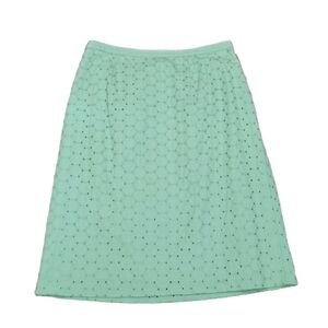 BODEN 100% Cotton Eyelet Fabric Pencil Skirt